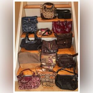 Coach Signature Brown Shoulder Bag